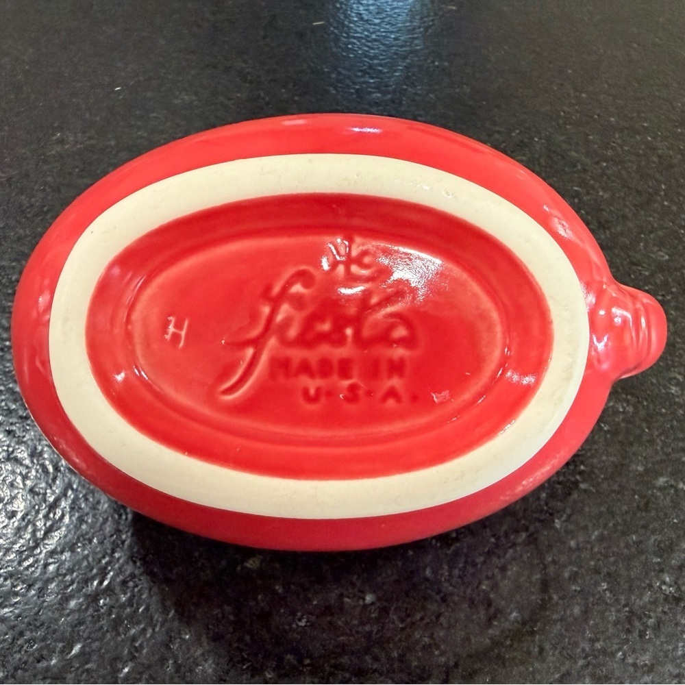 Homer Laughlin Fiesta Scarlet Red Gravy / Sauce Boat – Made in USA 🇺🇸 - Picture 3 of 5